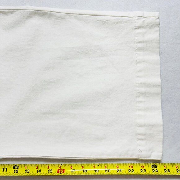 a.n.a. Women's High-Rise Wide Leg Stretch White Cropped Jeans Plus Size 20W NWT - Picture 9 of 11